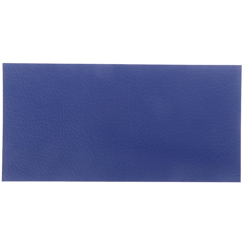 1PC 10x20cm No Ironing Self Adhesive Stick Car Repairing Leather PU Fabric big Stick Patches: Blue
