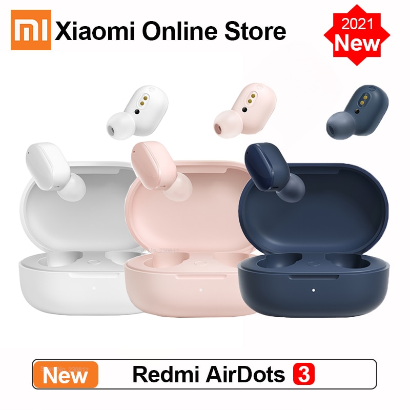 Xiaomi Redmi AirDots 3 Wireless Earphones Bluetooth 5.2 aptX Adaptive Stereo Bass With Mic Handsfree TWS Earbuds