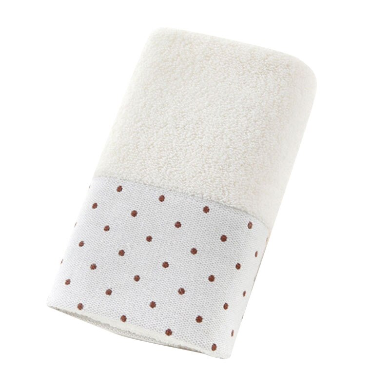 Luxe Zachte Witte Dot Handdoeken Badkamer Sterk Water Absorberende Volwassen Strandlaken Bad Douche Handdoek Dikke Handdoeken 35X75cm: WHITE