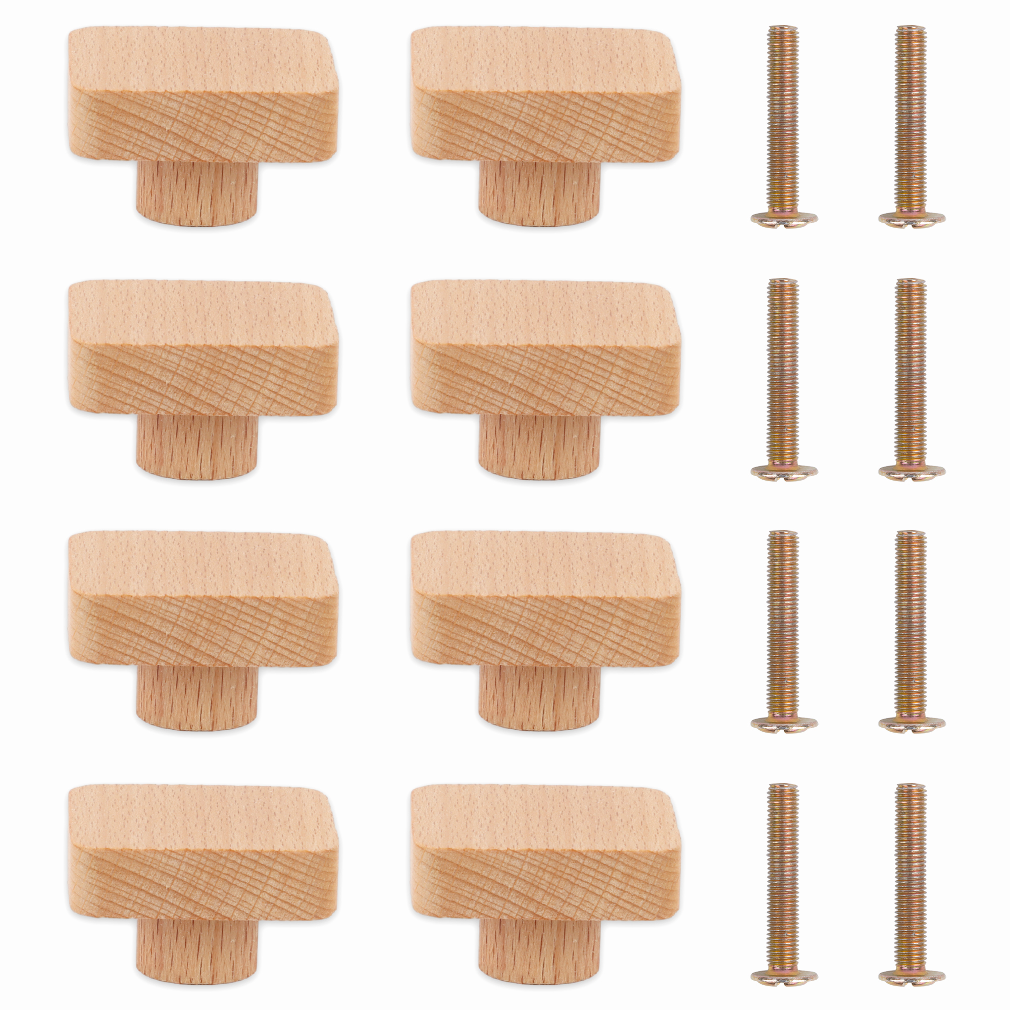Round Wooden Cabinet Knobs Wood cupboard Furniture Wardrobe Drawer Pulls Handles with Screws for Wardrobe Dresser Closet: transparent