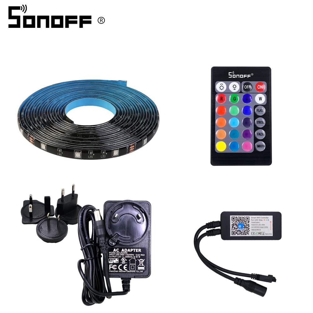 SONOFF L1 Smart LED Licht 2/5M Waterdicht Dimbare Voice Control Hoge Felxibility RGB Strip Verlichting Werken Met alexa Google Thuis