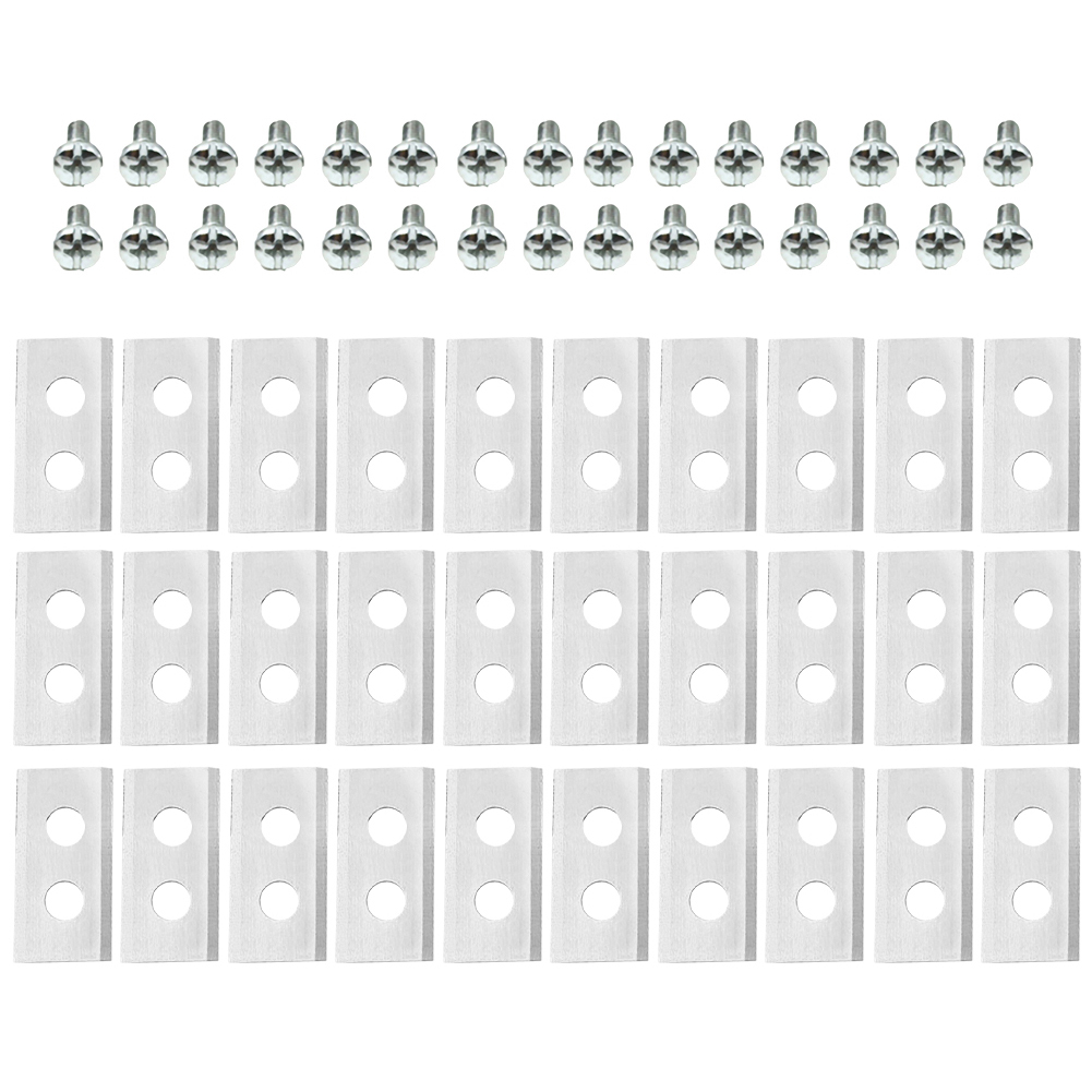 30/45PCS Lawn Robot Blade Stainless Steel Lawn Mover Replacement Blade for Worx Landoid Lanmower Automatic Moving Machine Blade: Red