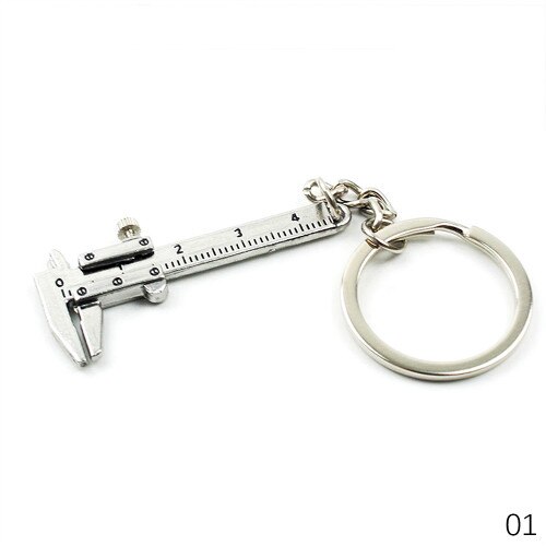 Measuring Tools Stainless Steel Retractable Ruler Tape Measure Keychain Key Ring Gauging Tools Keyring Pull Ruler: 01