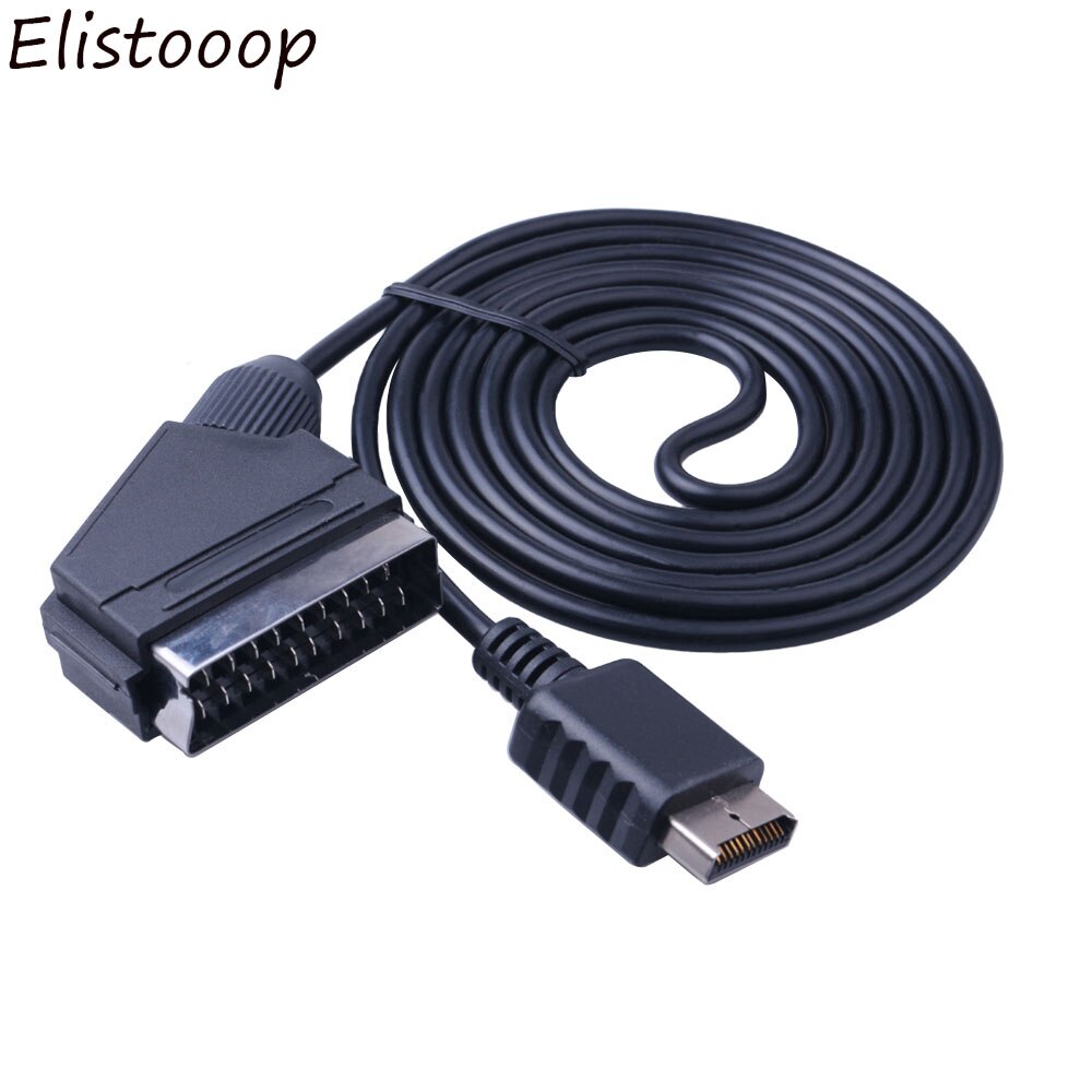 Cable AV de 2m para Sony Playstation PS1 PS2 PS3, para Cable PAL/NTSC, Cable SCART RGB TV AV, Cable de conexión de repuesto