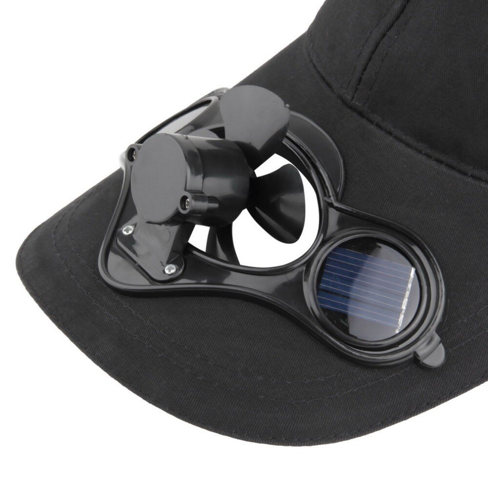 Summer Sport Outdoor Hat Cap with Solar Sun Power Cool Fan For Cycling four colors