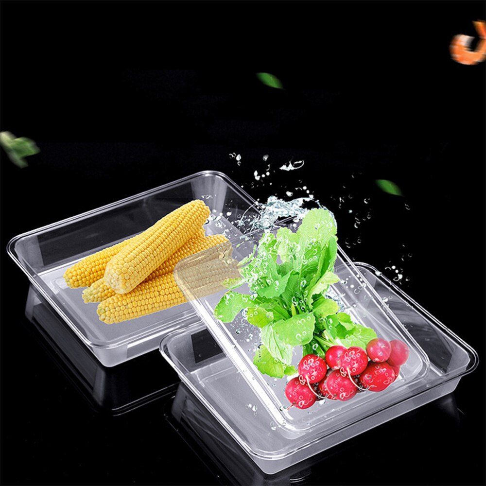 Trays Acrylic Transparent Rectangular Heavyweight Serving Party Platter Food Tray