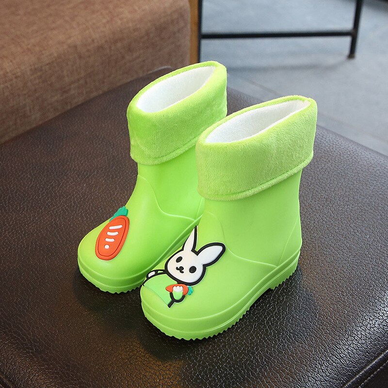 Kinderen Regenlaarzen Pvc Waterdichte Kids Peuter Schoenen Candy Kleur Antislip Water Schoenen Jongens Meisjes Baby Rubber Laarzen 020