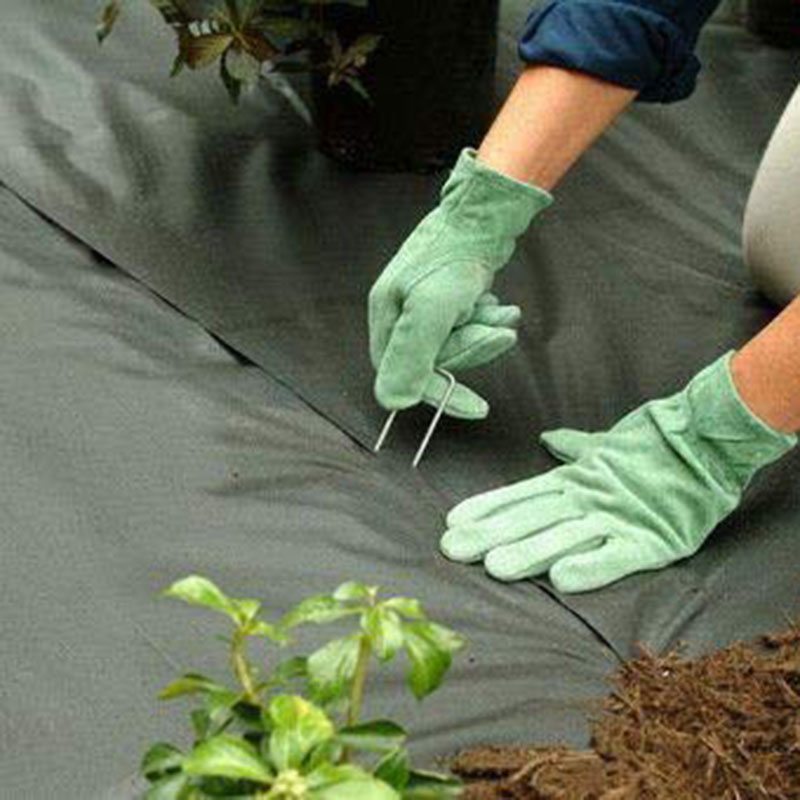 Garden Pegs 100x3.0mm x 6 inch /150mm Galvanized Landscape Ground Staples Rust Resistant Steel Sod Lawn U Pins