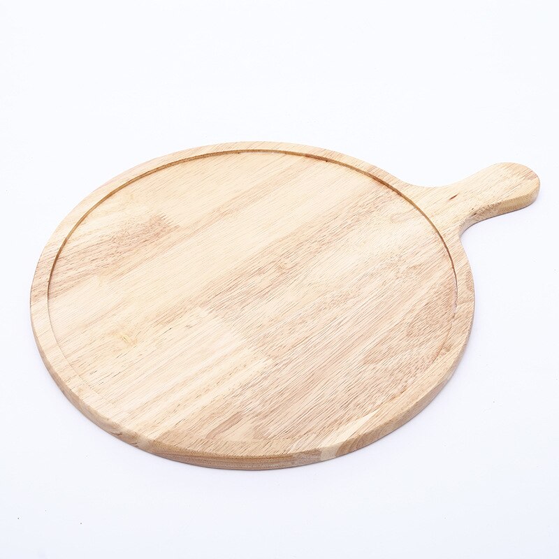 1pcs Big Pine Wood Pizza Plate Natural Color Pizza Tray Wooden Pizza Board 9/12 Inch