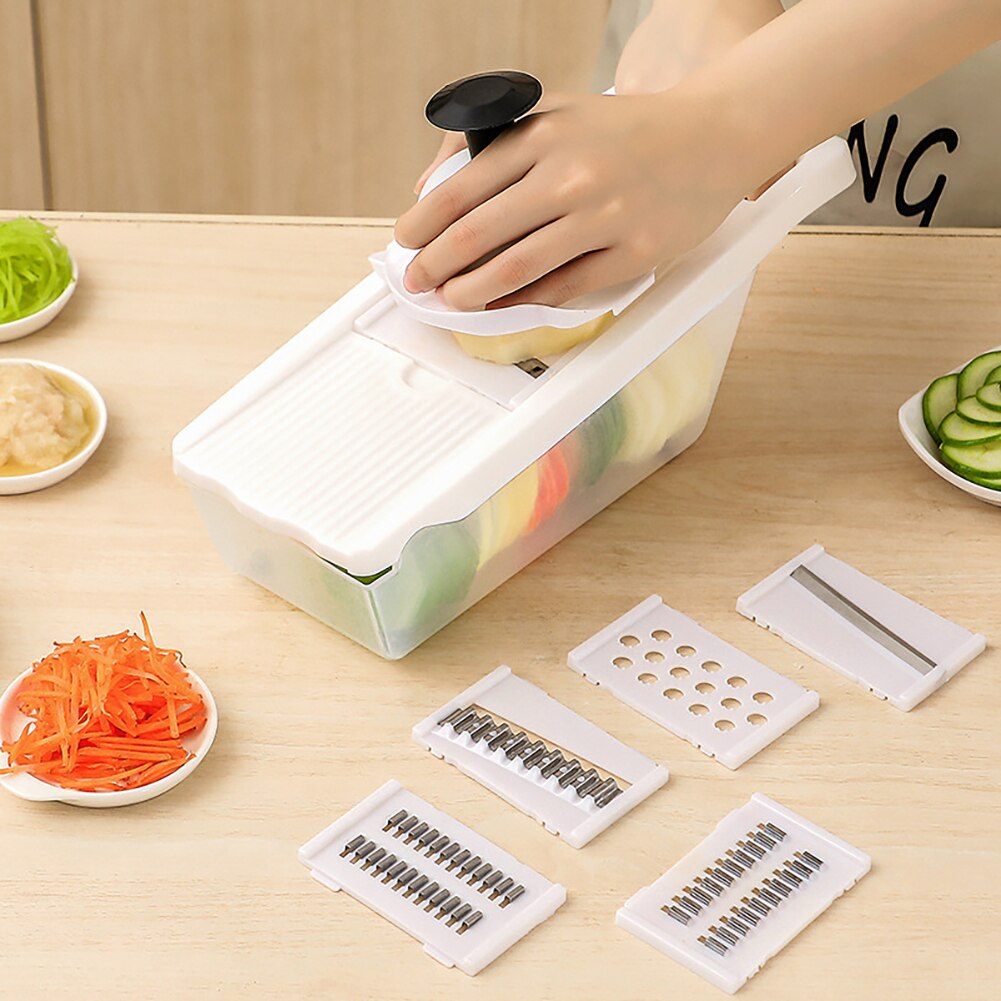 Multifunctional Vegetable Cutter for Vegetables Shredders Multi Slicer Peeler Carrot Fruit 6 in 1 Gadgets Vegetable Cutting Tool
