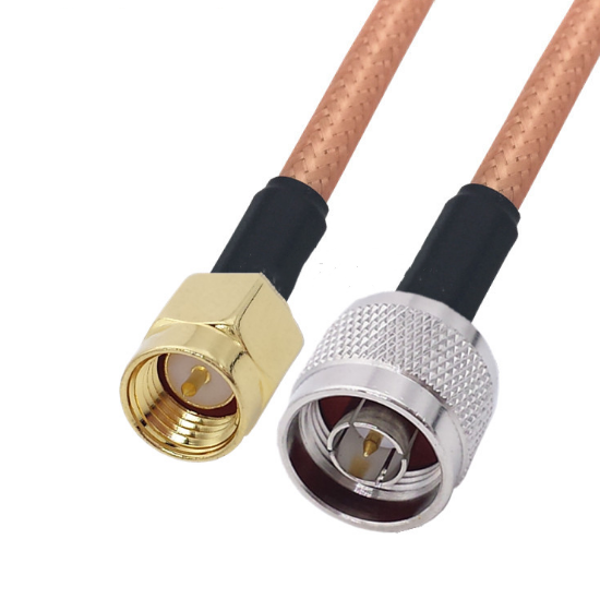 RG142 Jumper Cable N Male To SMA Male Plug Adapter 50ohm Straight Extension Coax RG142 Jumper cable