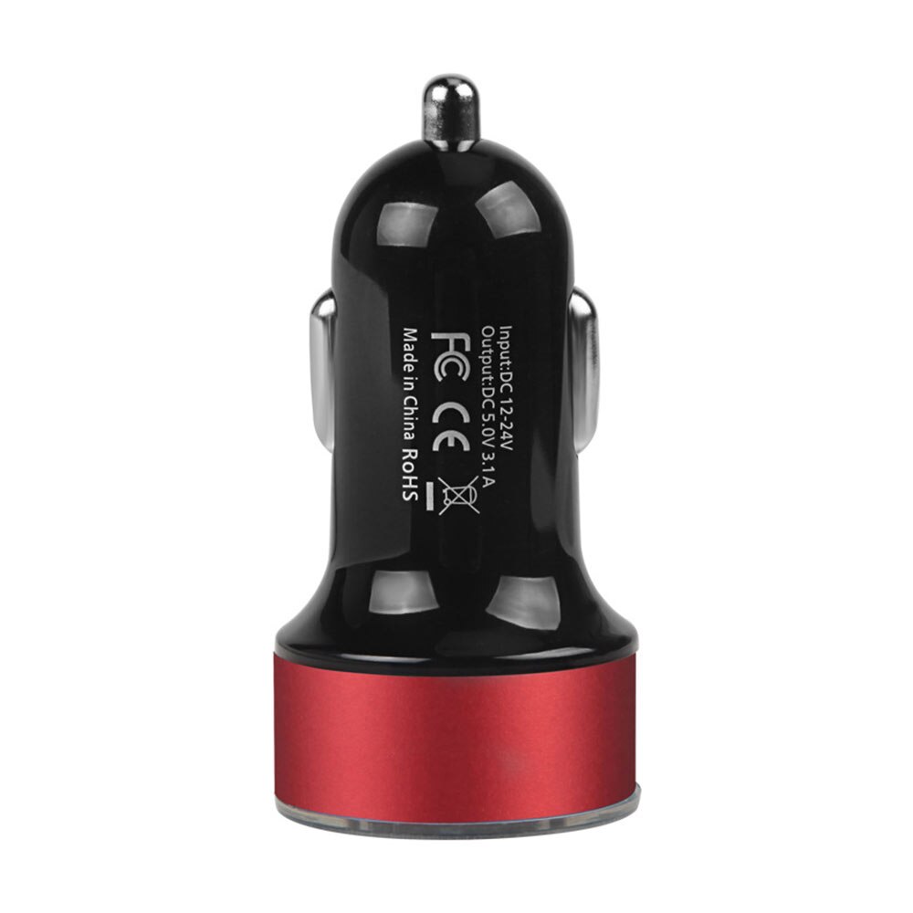 Adaptador de cargador de Teléfono de carga rápida USB 3,1 para todos los tipos de teléfonos móviles MP3 MP4 Cámara IPOD productos digitales: Rojo