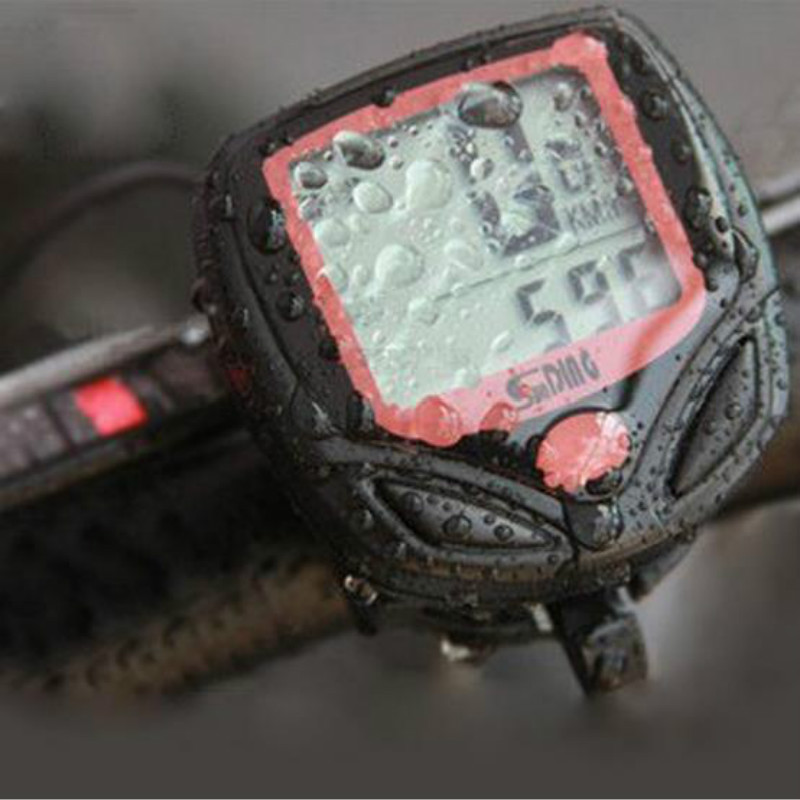 Bike Computer With LCD Digital Display Waterproof Bicycle Odometer Speedometer Cycling Stopwatch Riding Accessories Tool