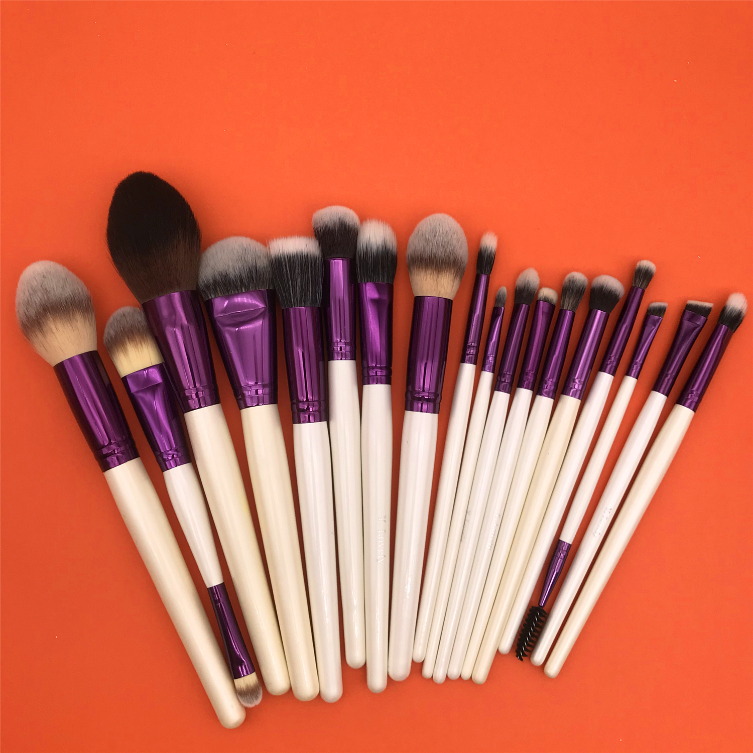 YLovely-Super Macio Sintético Cabelo Maquiagem Brush Set, Punho De Madeira, Sombra Tool Kit, Homem, Alta Qualidade