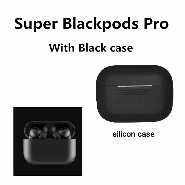 Superpods V2.0 Pro Met Positionering Naam Veranderen Smart Sensor Draadloze Opladen Oproep Ruisonderdrukking Transparante Modus: Black-black case