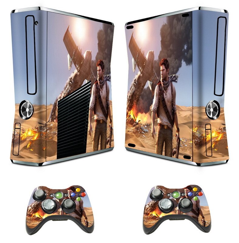 Ku er mei Xbox 360 Slim Console di Gioco Full Body Protettiva Film di Coppa Del Mondo di Gioco del Calcio di Adesivi Colorati: PT XBOX SLIM 133