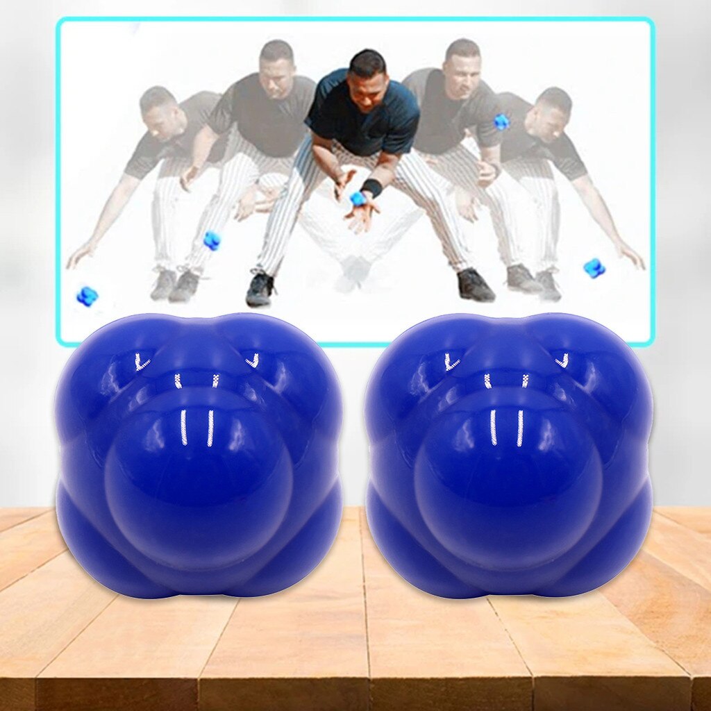 2pcs Sport Hexagonal Ball Reaction Ball Agile Ball Towards Speed Training Children's Sense Training Yoga Ball Sport Train#G3