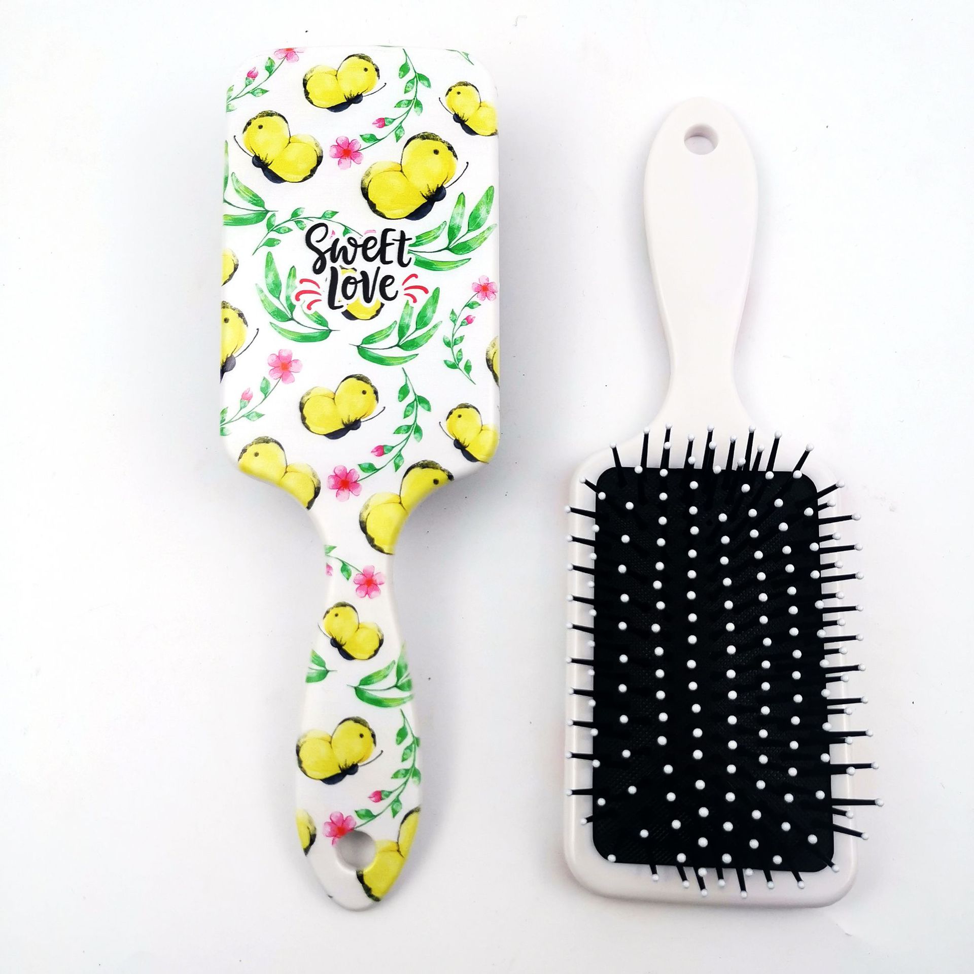 Cartoon printing comb bird cat cartoon hairdressing comb cute plastic comb ice cream air cushion comb: 12