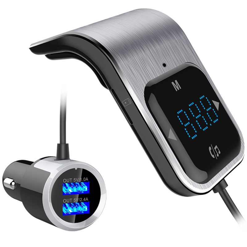 Bluetooth Receiver FM Transmitter Modulator Car AUX Wireless Radio Adapter MP3 Player TF Cards & Microphone USB Fast Car Charger