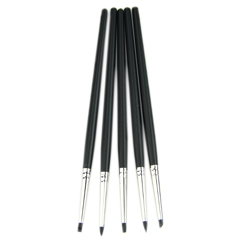 5pcs Silicone Rubber Shapers Polymer Clay Sculpting Fimo Modelling Tools Set #1