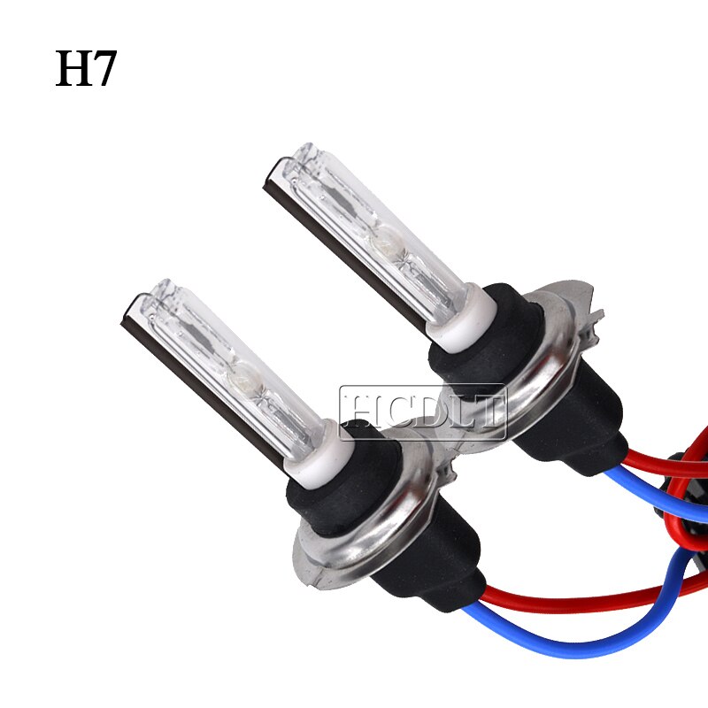 Hcdlt original 35w xenon  h7 hid lampa cnlight hid  h7 6000k 4300k 8000k bilstrålkastare ersättningslampa för 35w xenon ballast kit