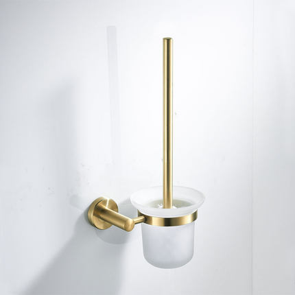 Badezimmer Zubehör Set Gebürstet Gold Bad Regal, Handtuch Rack, Handtuch Aufhänger Papier halter, wc Pinsel Halter Bad Hardware Sets: toilet brush holder