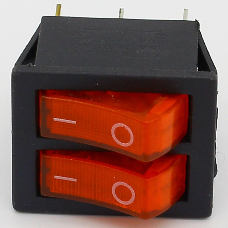 Rocker Switch, Boot Schakelaar 6Pins Met Lamp Aan/Uit