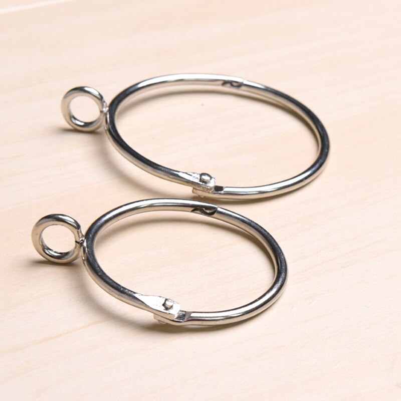 10 pack gardinkrokar ringar öppning 50mm innerdiameter järnridåer ringar hängringar för gardiner och stavar