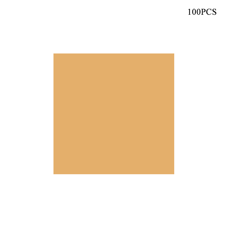 100 stk 10 x 10cm diy mad aluminiumsfolier papir chokolade slik fødselsdag indpakning folie papir klistermærke jul halloween slik papir: Guld