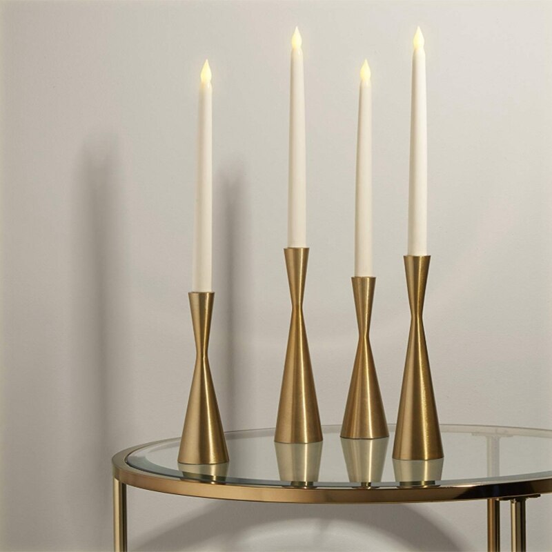 Chandelier conique, métal, forme de sablier, adapté au diamètre de chandelier Standard