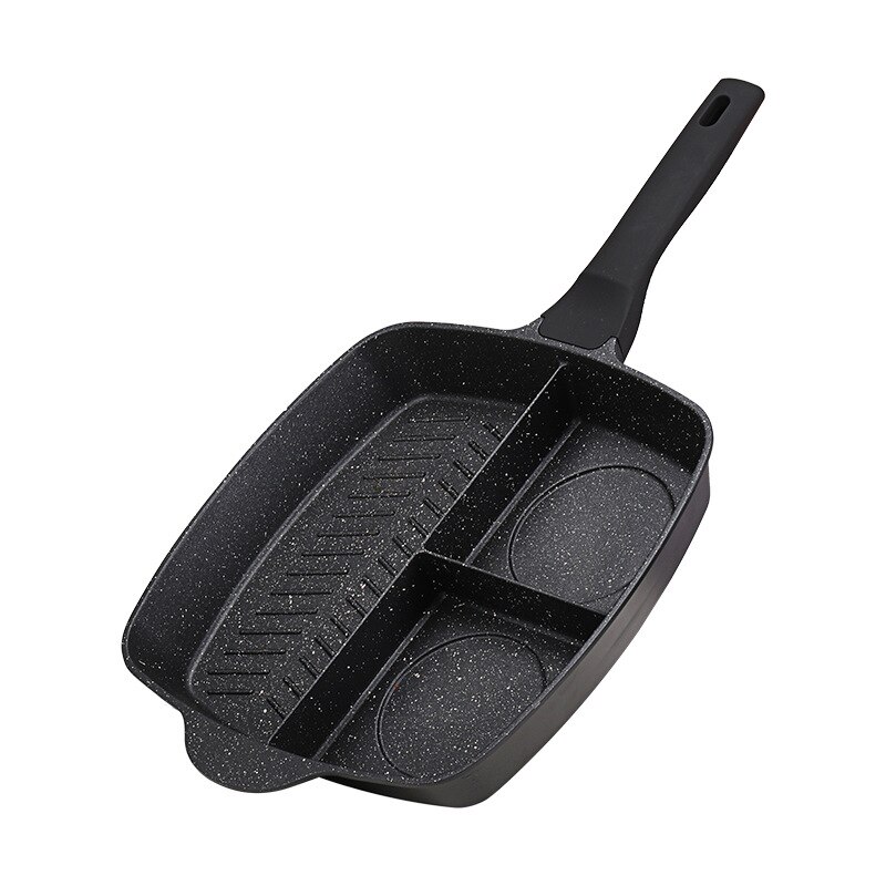 Sartén antiadherente 3 en 1 para hacer crepes, olla wok de cocina coreana, utensilios de cocina para desayuno, sartén para huevos