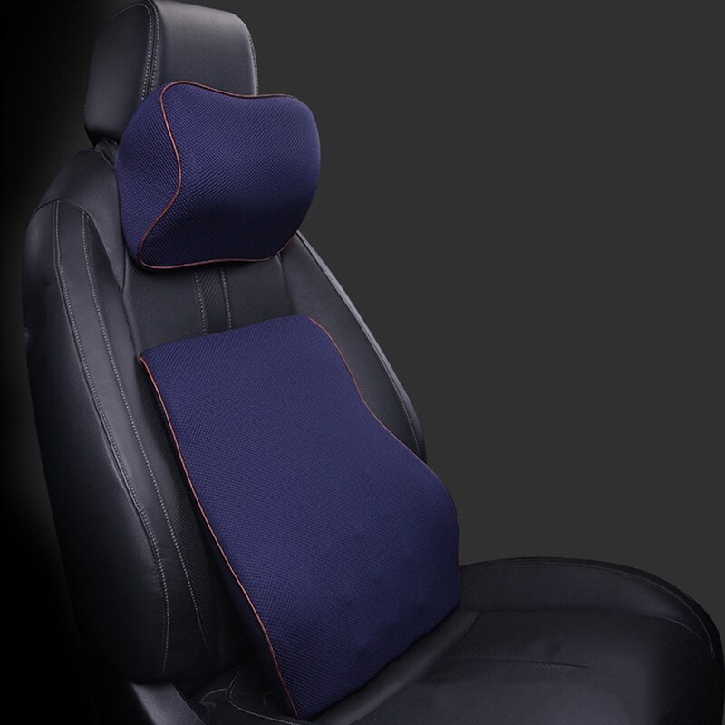 Auto Traagschuim Zitting Ondersteunt Nekkussen Stoelhoezen Rugleuning Hoofdsteun Kussens Terug Auto Accessoires Taille Kussen Zetel: NV2