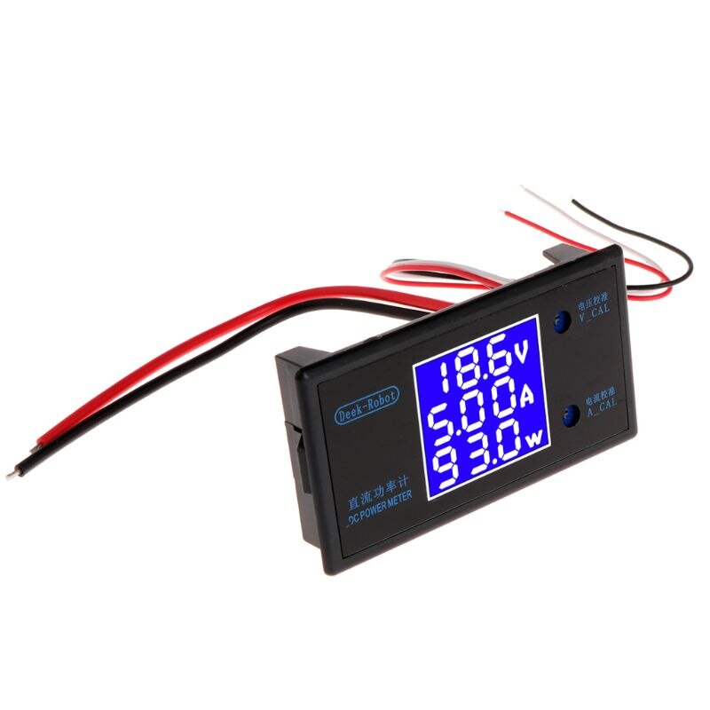 Voltímetro amperímetro de 0-50V 5A 250W, amperímetro, vatímetro, Panel LCD de voltaje, amperímetro de potencia, w-store Jan11