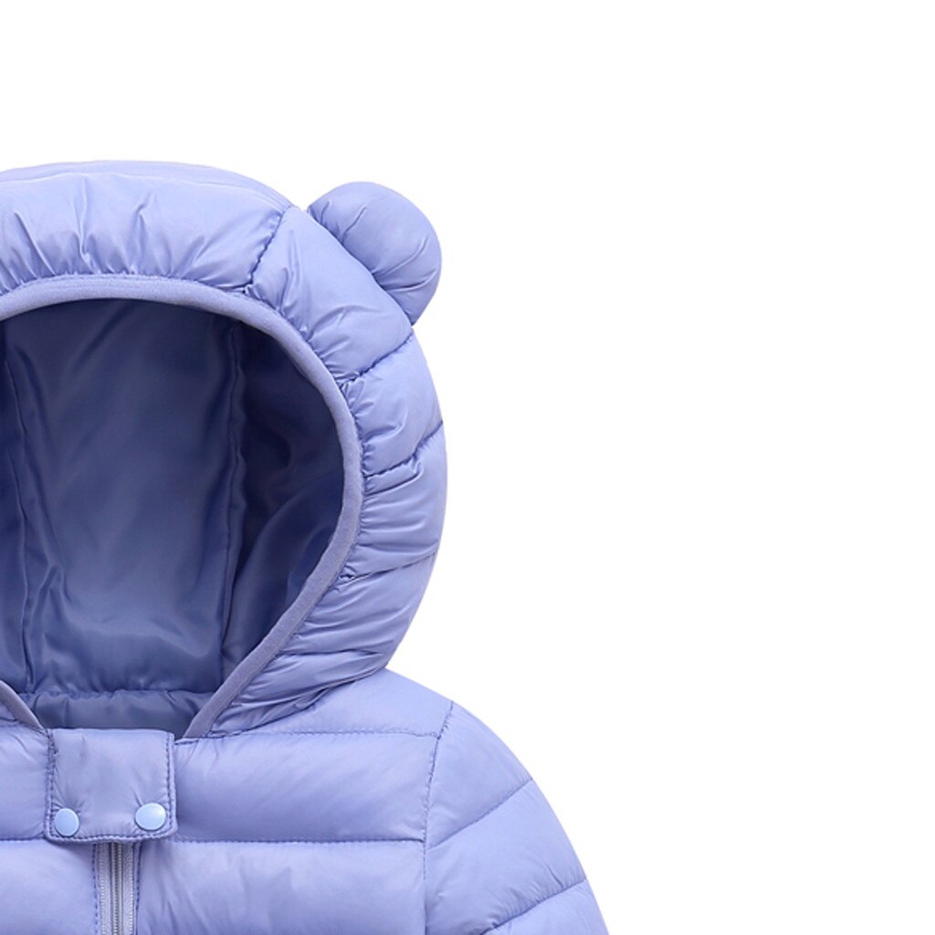Veste pour les filles vêtements pour les enfants enfants garçons fille hiver manteaux veste zippée épais oreilles neige à capuche vêtements d'extérieur