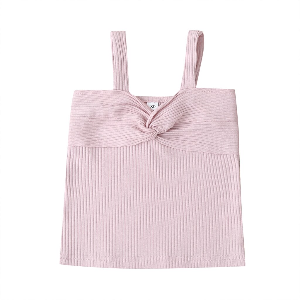 Baby Zomer Kleding Peuter Baby Meisje Kleding Mouwloos Vest Tops Zomer Casual Mode Soild Top Outfits