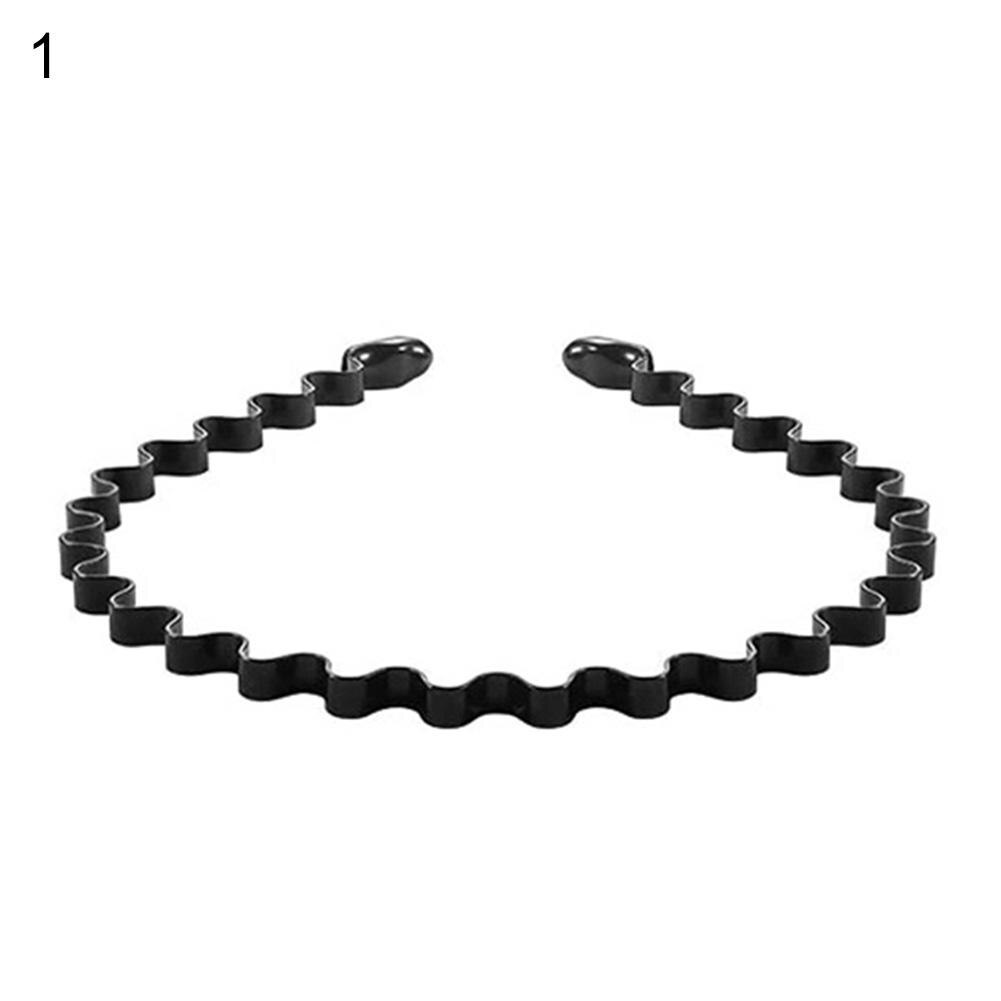 Diadema ondulada de Metal para hombre, horquillas para el pelo, accesorio para el pelo, bandanas para lavar la cara, accesorios para el cabello: 1