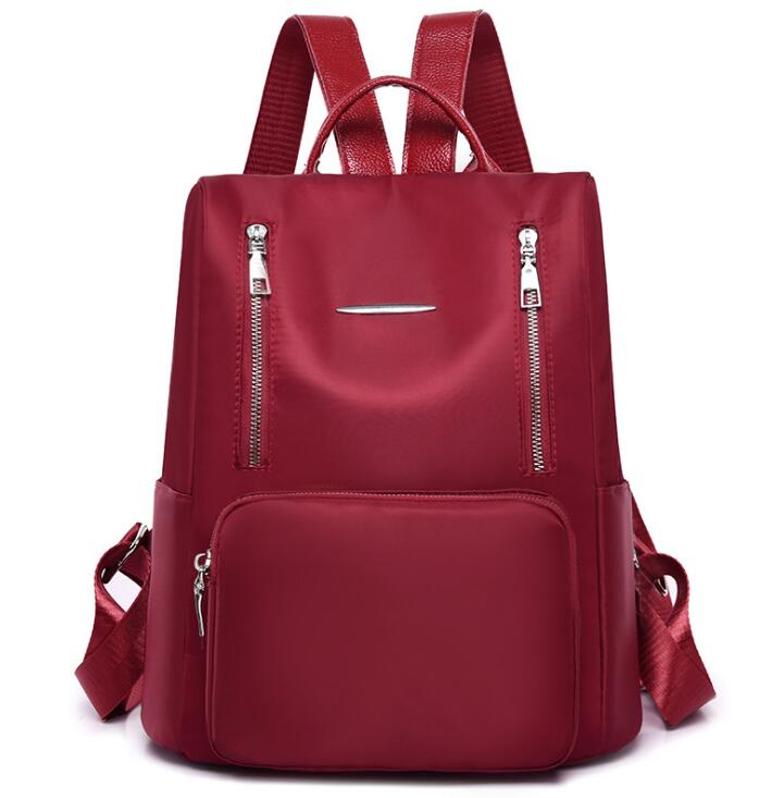 Chuwanglin multifunction bagpack para as mulheres mochila de viagem de couro grande capacidade senhoras mochila mujer sac a dos s50408: Vermelho