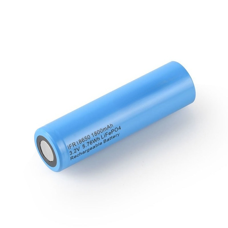 3,2V 18650 LiFePo4 Akku 1800mAh Kapazität für Starklicht-Taschenlampen, Elektrowerkzeuge, Wecker, Schreibtischlampen, Wiederaufladbare Batterien: Lila