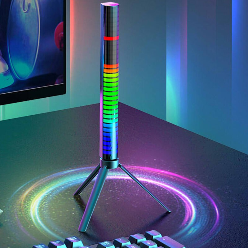Musica RGB controllo del suono luce a portato controllo APP Raccogliere 3D luci del ritmo ad attivazione vocale colore ambientale lampade per feste di musica