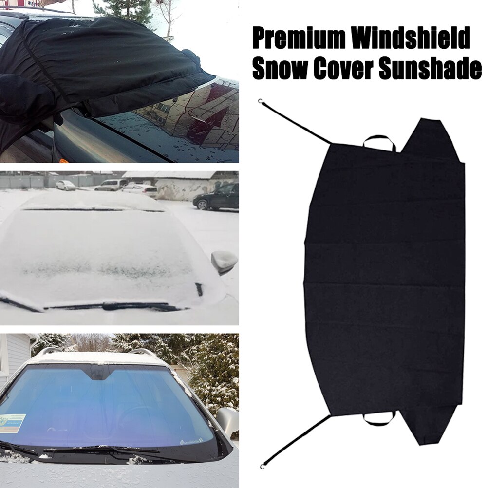 Car Windshield Snow Cover Winter Automobile Protective Covers Frost-Proof Car Front Windscreen Covers Car Shield Sun Shade