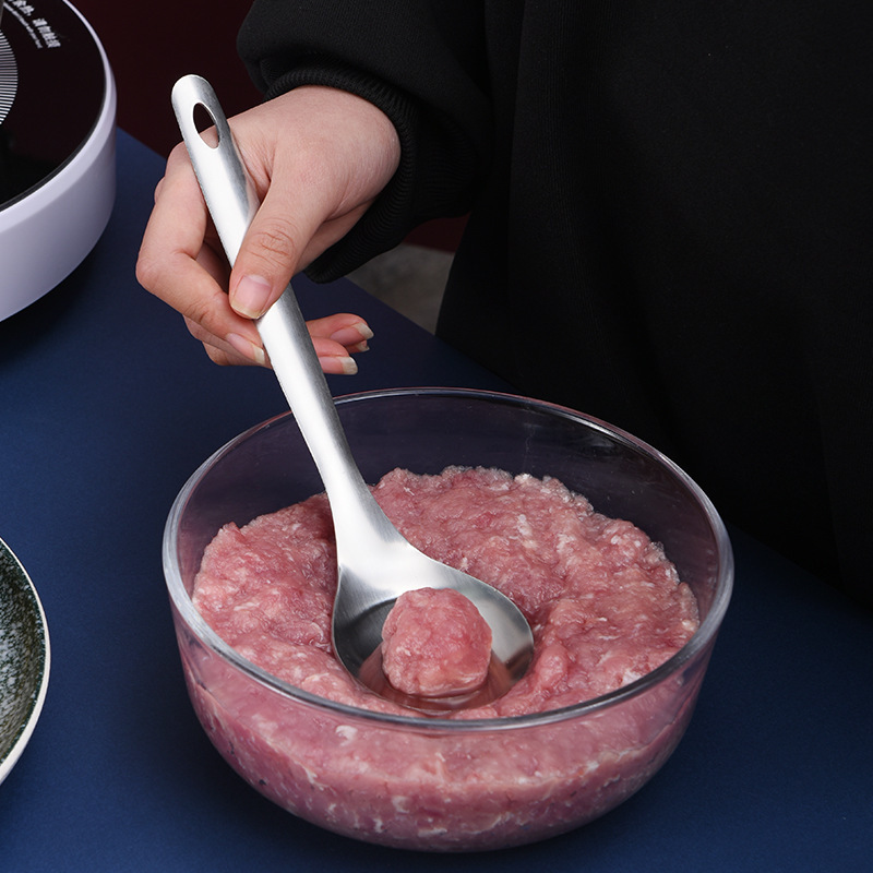 Stainless Steel Meatballs Spoon Non-Stick Meatball Maker Kitchen Meat Tools Manual Food Processorle Fish Balls Utensils