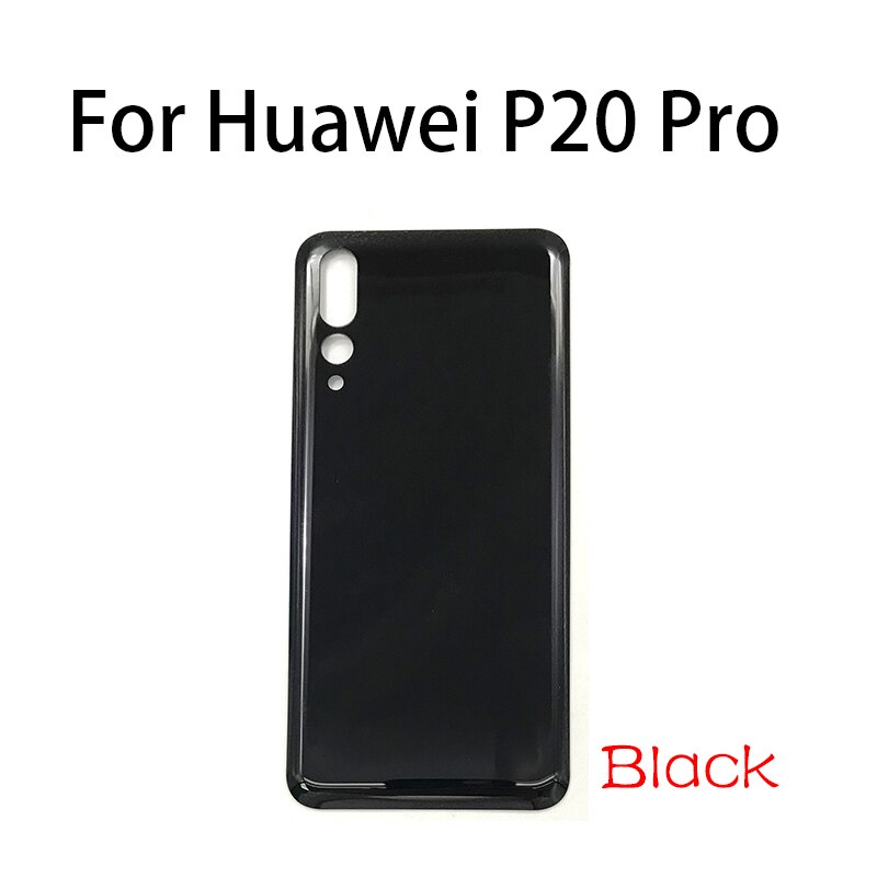 Reparatur Teile Für Huawei P20 Zurück Glas Batterie Abdeckung Hinten Tür Gehäbenutzen fallen Tafel Für Huawei P20 Profi Zurück Glas abdeckung: P20 Profi Schwarz