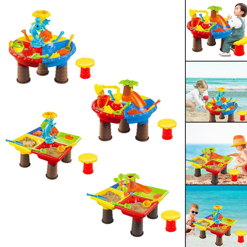 2 in 1 Summer Beach Toys Outdoor Digging Tool Playset Garden for Kids 3-4