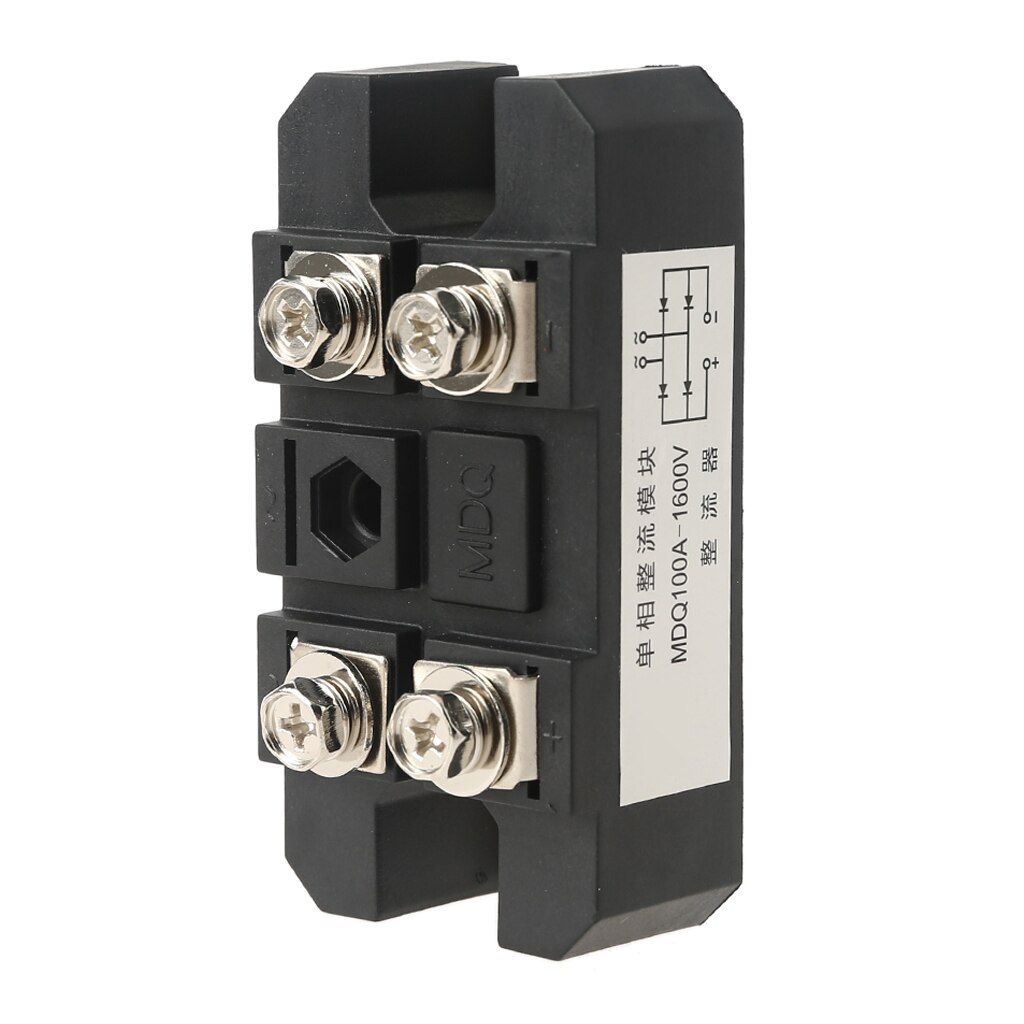 One Phase Bridge Rectifier MDQ 100A 1600V Single-Phase Diode Bridge Rectifier 4 Terminal Diode Rectification Module