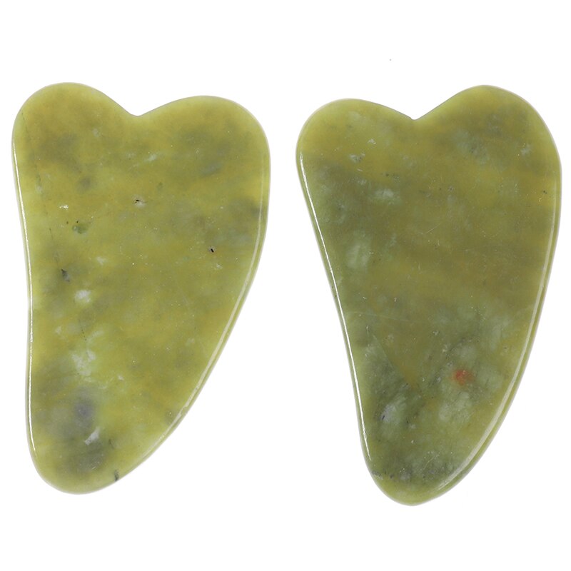 Gua Sha Massage Tool Body Guasha Scraper Jade Scraping Board Traditional Physical Therapy Anti Cellulite Weight Lose Health Care: as pic 2PCS