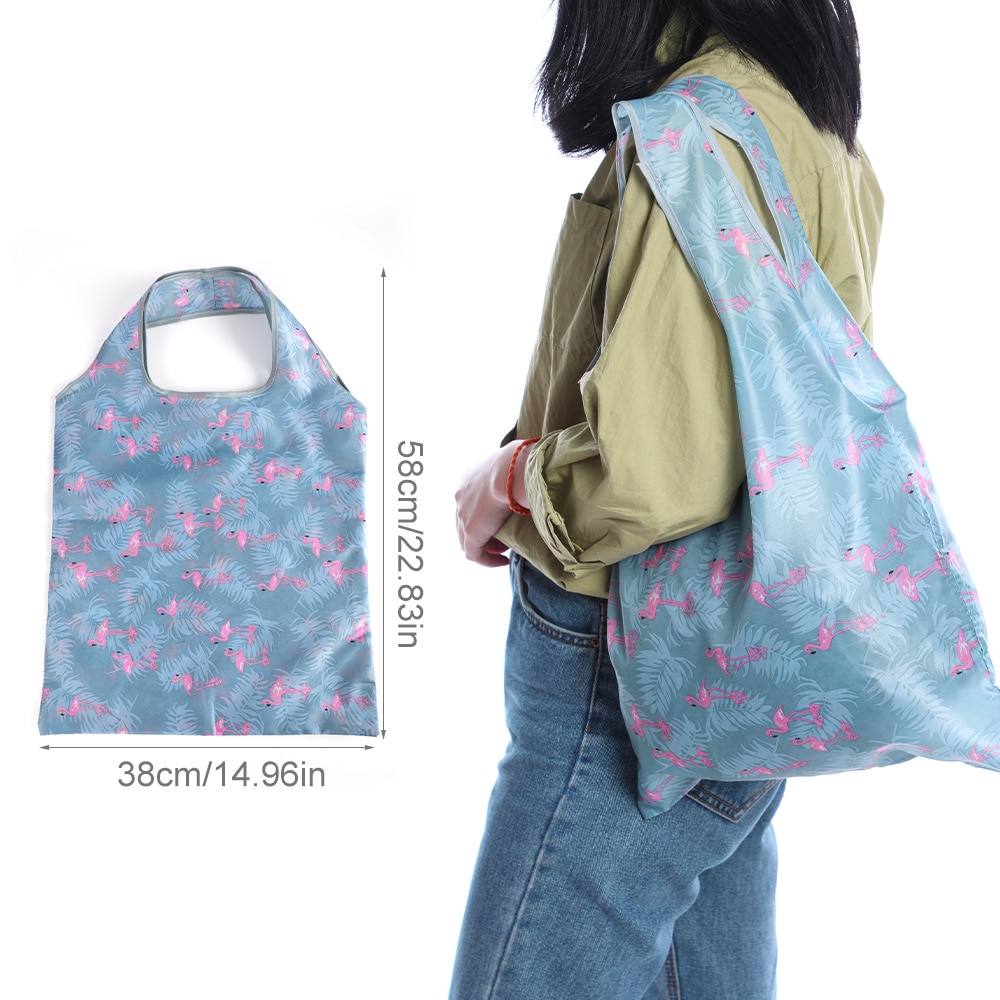 1PC Foldable Reusable Bags For Groceries Recyclable Grocery Tote Pouch Eco-Friendly Heavy Duty Washable Pouch Bag