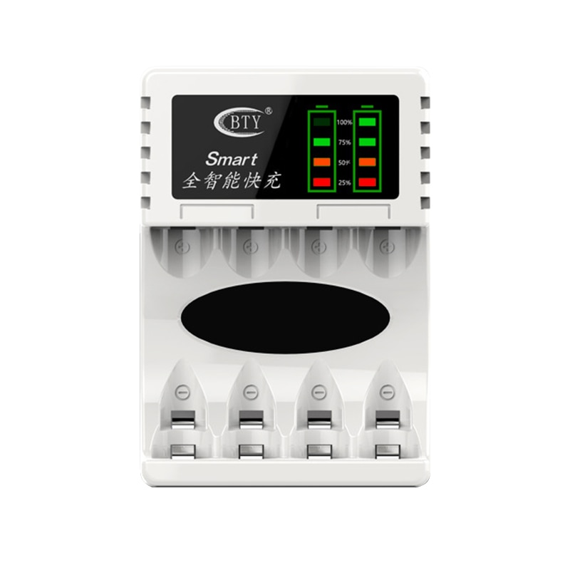 4 Slots Battery Charger Smart Oplaadbare Batterij Opladers Voor AA/AAA Ni-Mh/Ni-Cd Oplaadbare Batterij