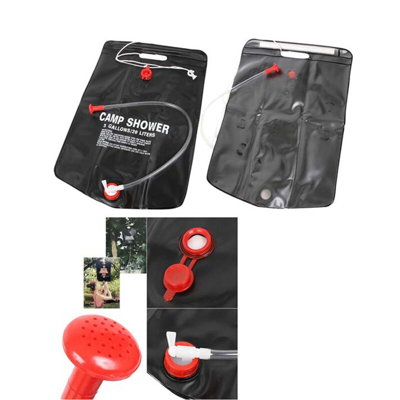 20L Sacchetto Pieghevole solare energia Riscaldata Campo Doccia Sacchetto di Acqua di Viaggi di Campeggio Esterna trekking Arrampicata barbecue picnic sacchetto di Stoccaggio di Acqua