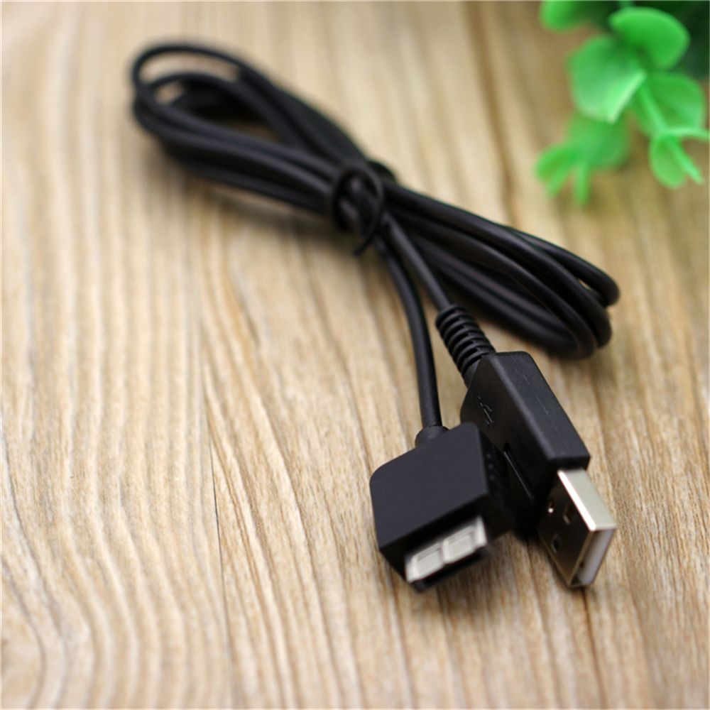 Utility Black USB Data Transfer Sync Charge Charger 2 in 1 Cable for PS Vita