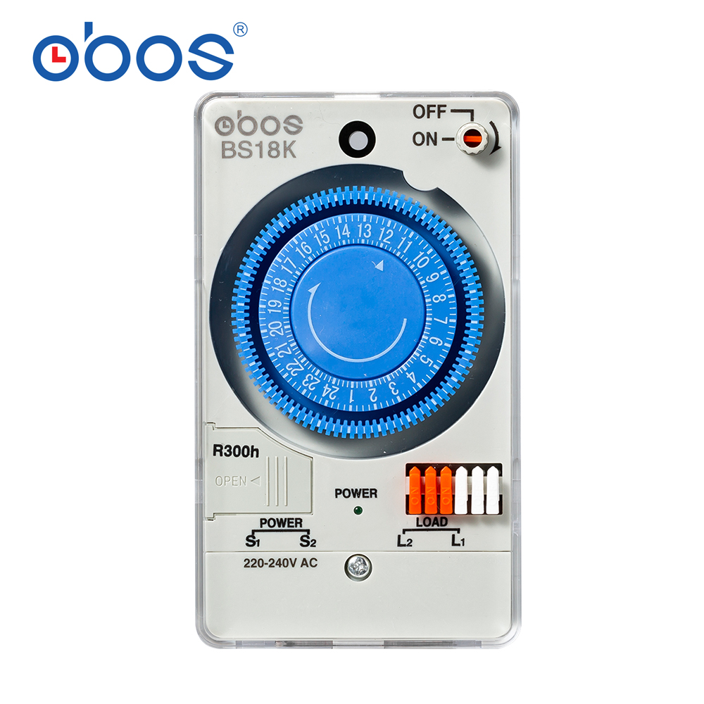 timer 50 / 60Hz 220V time switch mechanical 24 hour timer switch, 48 times per day on/off time setting range 30 minutes